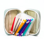 Pill Organizer Zip Pouch - Travel Pill Bag with Writable Zip Sleeves