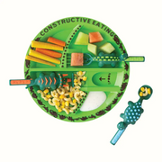 ExcavaBite Kids' Construction Plate and Utensil Set