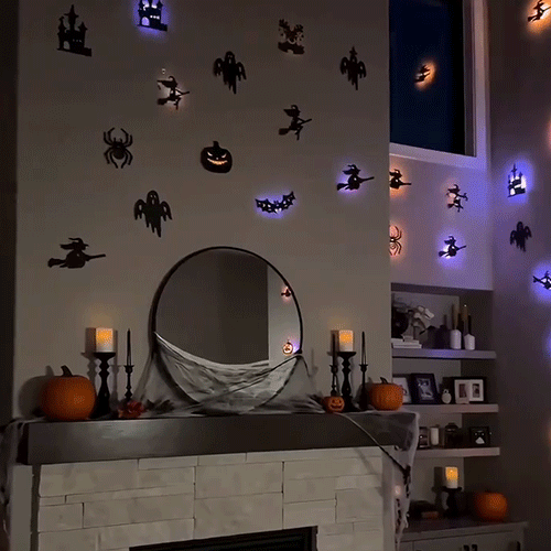 Halloween LED Silhouette Wall Lights