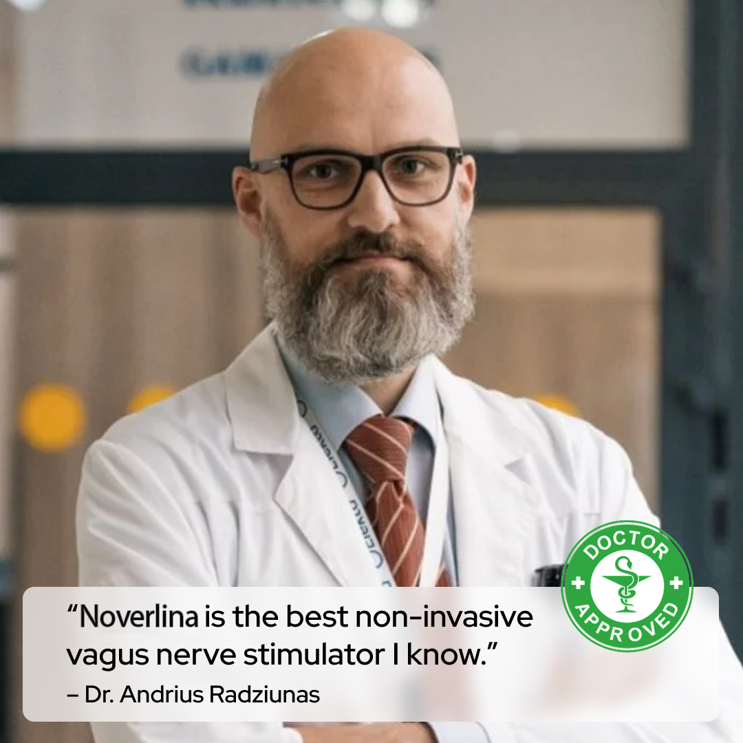 Buy Noverlina FIT/LITE vagus nerve stimulator: Help your body feel calm and sleep better in just 4 minutes a day