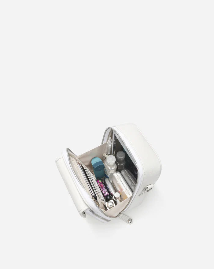 Leather Crossbody Bag - White