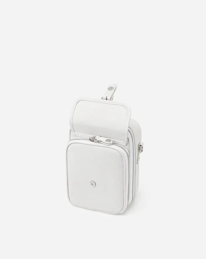 Leather Crossbody Bag - White