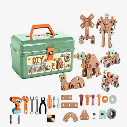 Kids STEM Tool Set With Drill - 144 Pieces