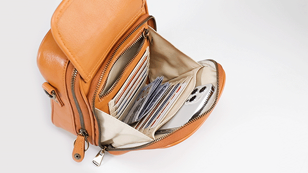 Small Crossbody Purse with a Built-in Wallet