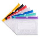 Pill Organizer Zip Pouch - Travel Pill Bag with Writable Zip Sleeves